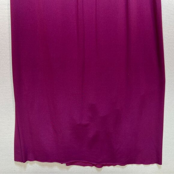 Davids Bridal Womens One-Shoulder Evening Bridesmaid Gown XS Plum Wedding Formal - Picture 3 of 9